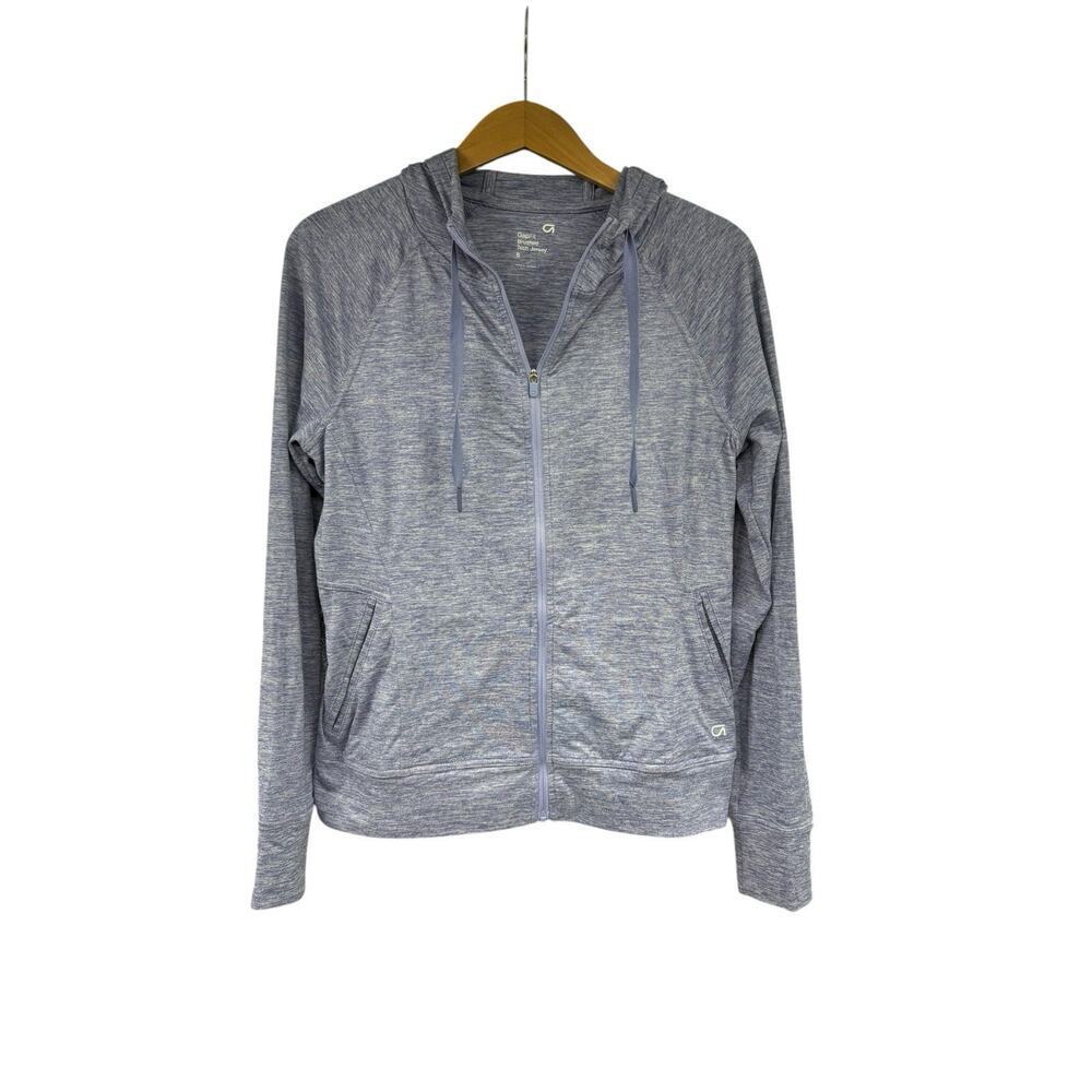Gapfit Heather Purple Full Zip Brushed Tech Jersey Active Jacket Womens Small